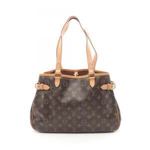 LOUIS VUITTON Authentic Brown Monogram Leather Shoulder Bag